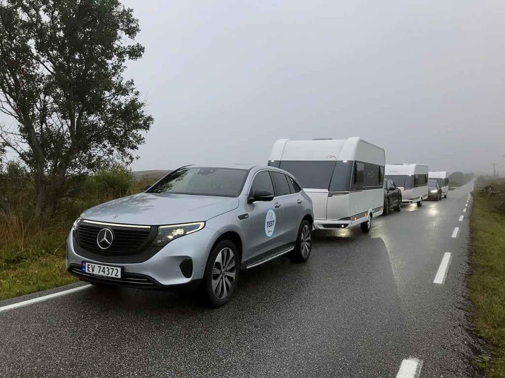 VOITURE ELECTRIQUE ET CARAVANE