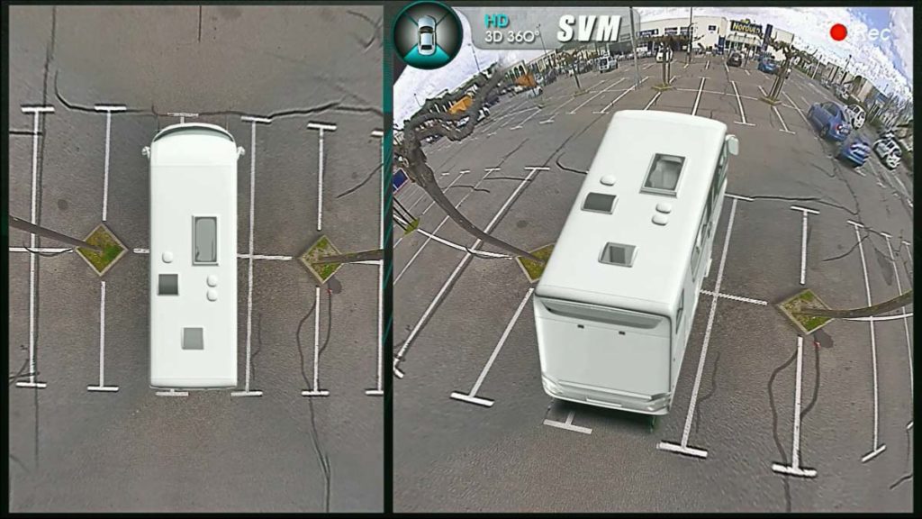 Vue drone de camping-car avec Odona