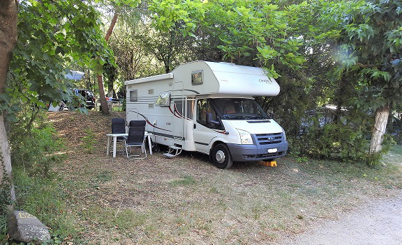 Camping pour caravane en Ardèche