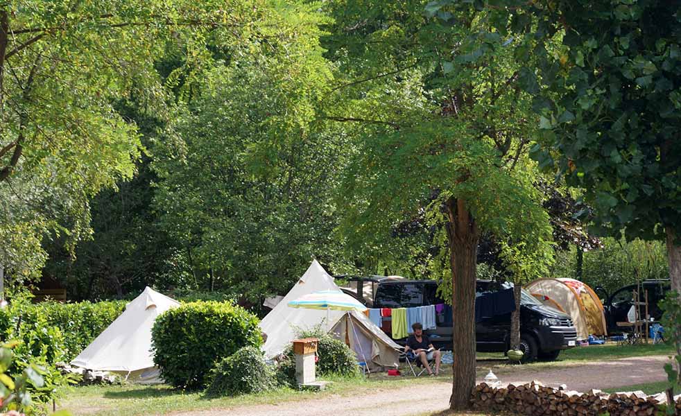 Camping pour caravane dans la Loire