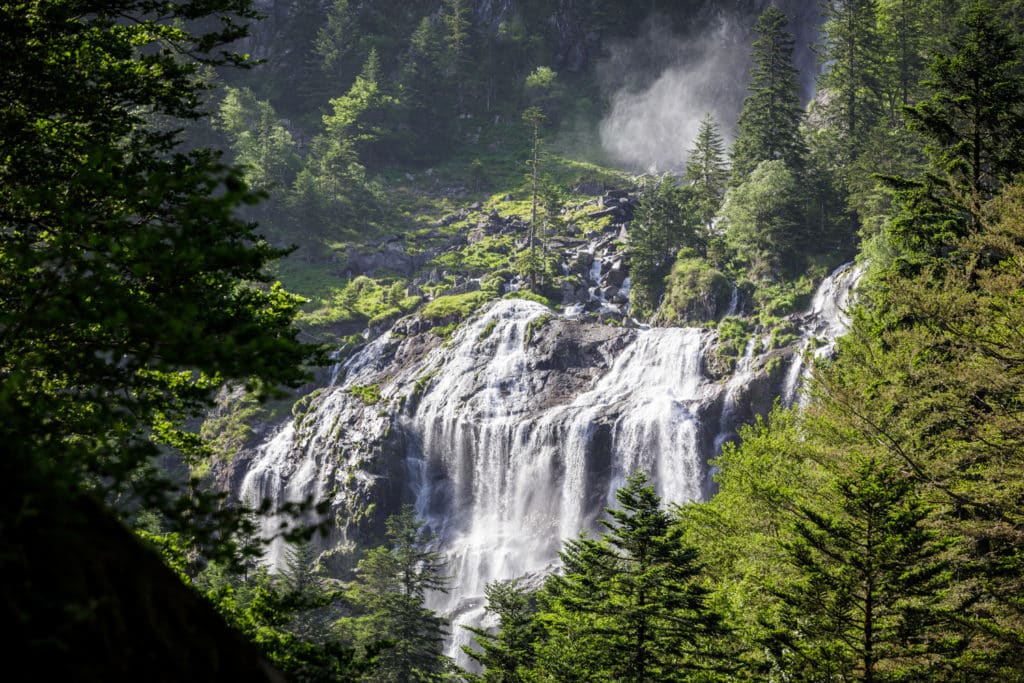 Camping à proximité de la cascade d'Ars