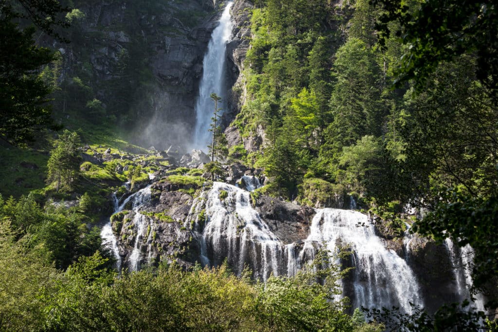 Camping à proximité de la cascade d'Ars