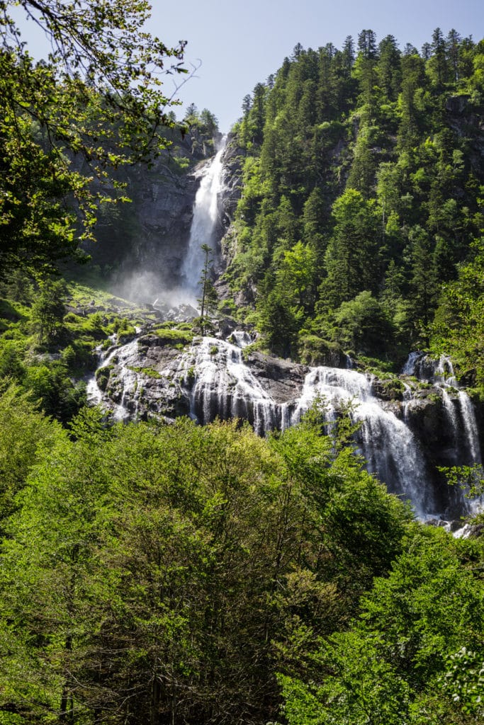 Camping à proximité de la cascade d'Ars