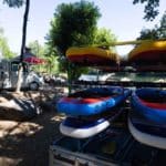 Paddle sur l'Ardèche au camping la Roubine