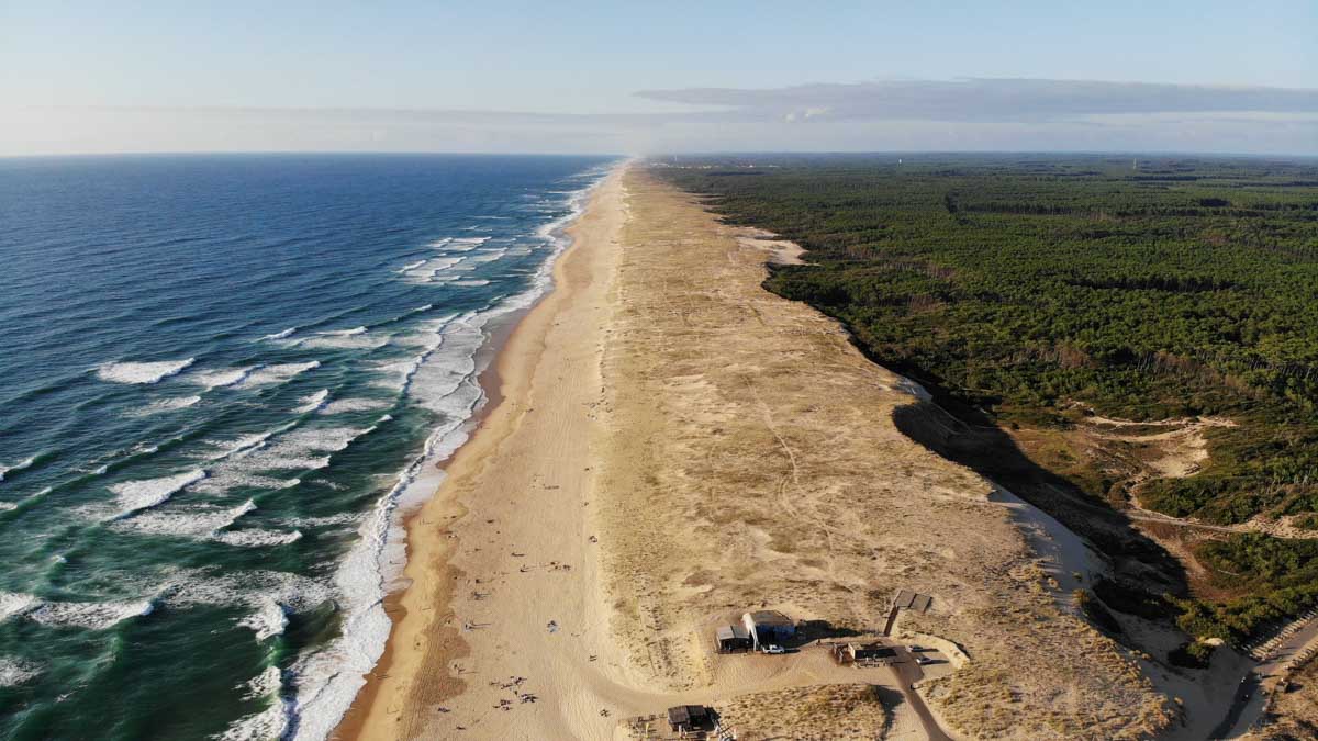 Camping à proximité de l'océan dans les Landes