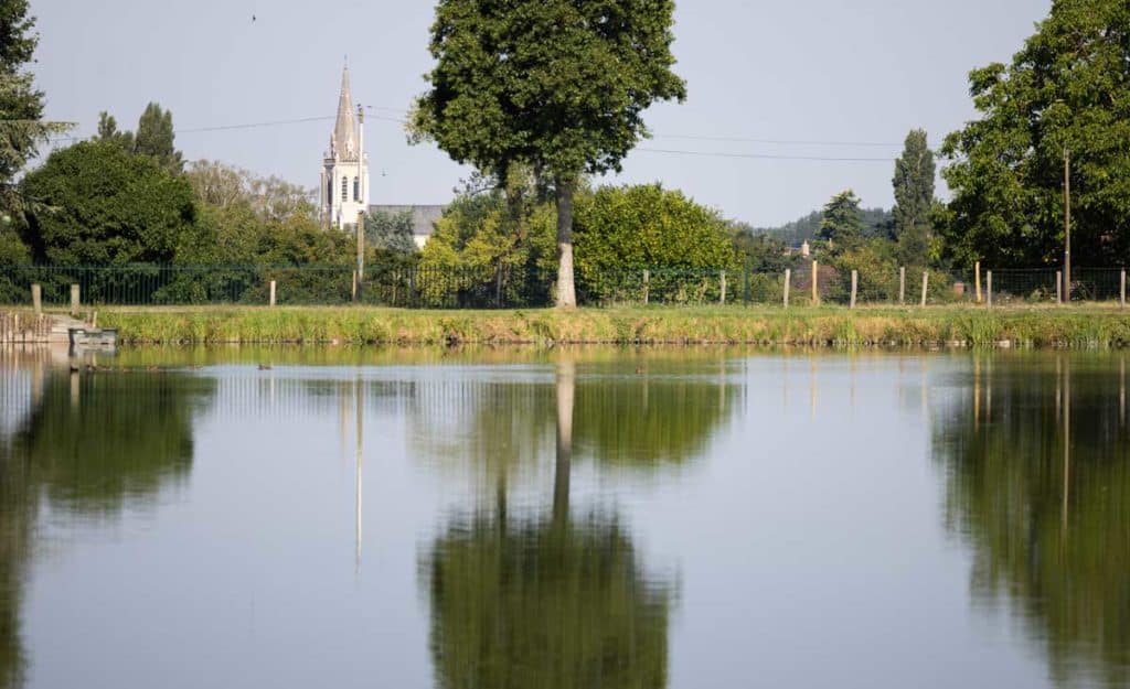 Emplacement de camping dans la vallée du Loir à Mayet