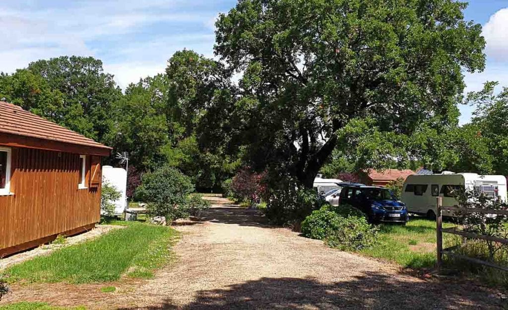 Emplacement de camping à Rocamadour dans le Lot