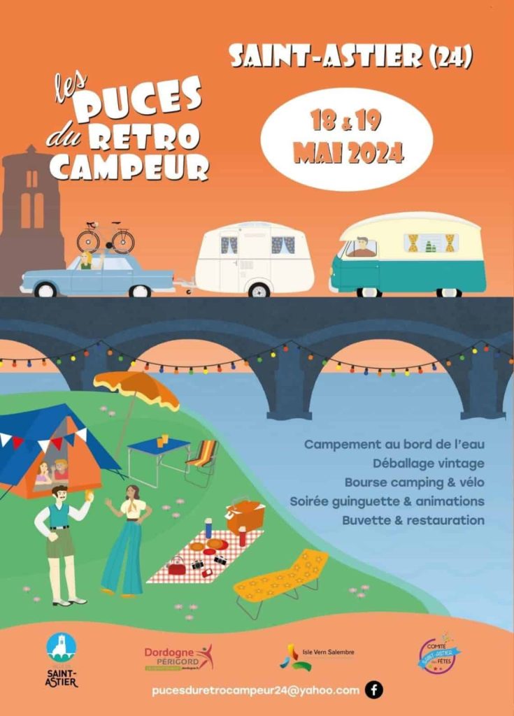 Puces du Rétro-campeur à Saint-Astier en Dordogne