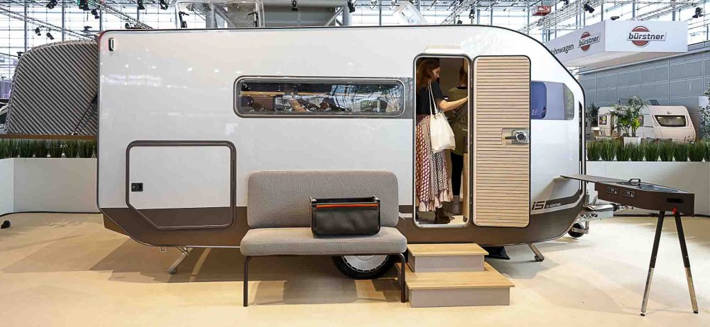 Caravane du futur par Bürstner à Düsseldorf