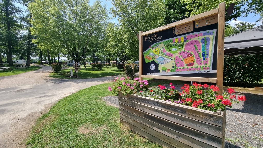 Entre et plan du camping Entre et plan du camping